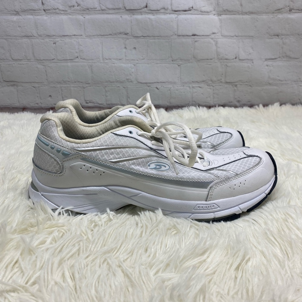 dr scholls xl lite training shoes womens size 11 lace up white